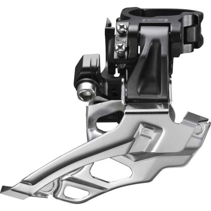 Переключатель передний SHIMANO DEORE, M618-D, на упор, для 2X10, верхняя тяга, черный IFDM618DT6